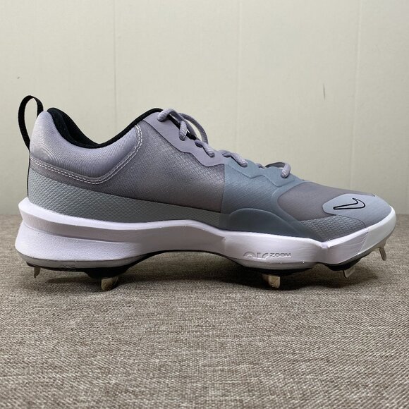 Nike Force Zoom Trout 9 Pro Baseball Cleats Men\'s 8 Pewter Wolf Grey FB2907-002 main image 8